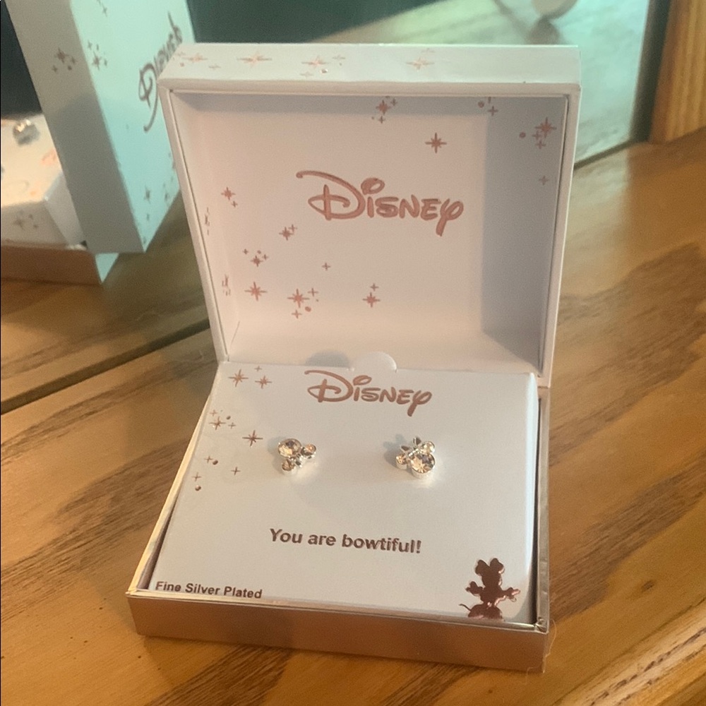 Disney Silver Mickey Mouse Stud Earrings $50